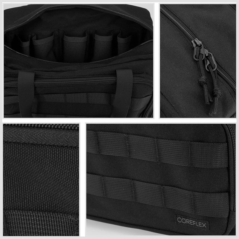 COREFLEX 12-Inch Heavy Duty Tool Bag, Tactical, Gear, Range, EDC,Tool Bag for cars, Multi-Purpose Work Bag for Mechanics,Electrician,Carpenters,Builders,Plumbers 12" X 7" X 7" (Black) - Image 3